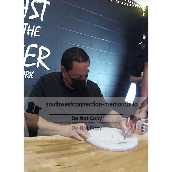 NWA Signed Drumhead Worlds Most Dangerous Group Beckett Ice Cube Yella Autograph - Picture 3 of 10